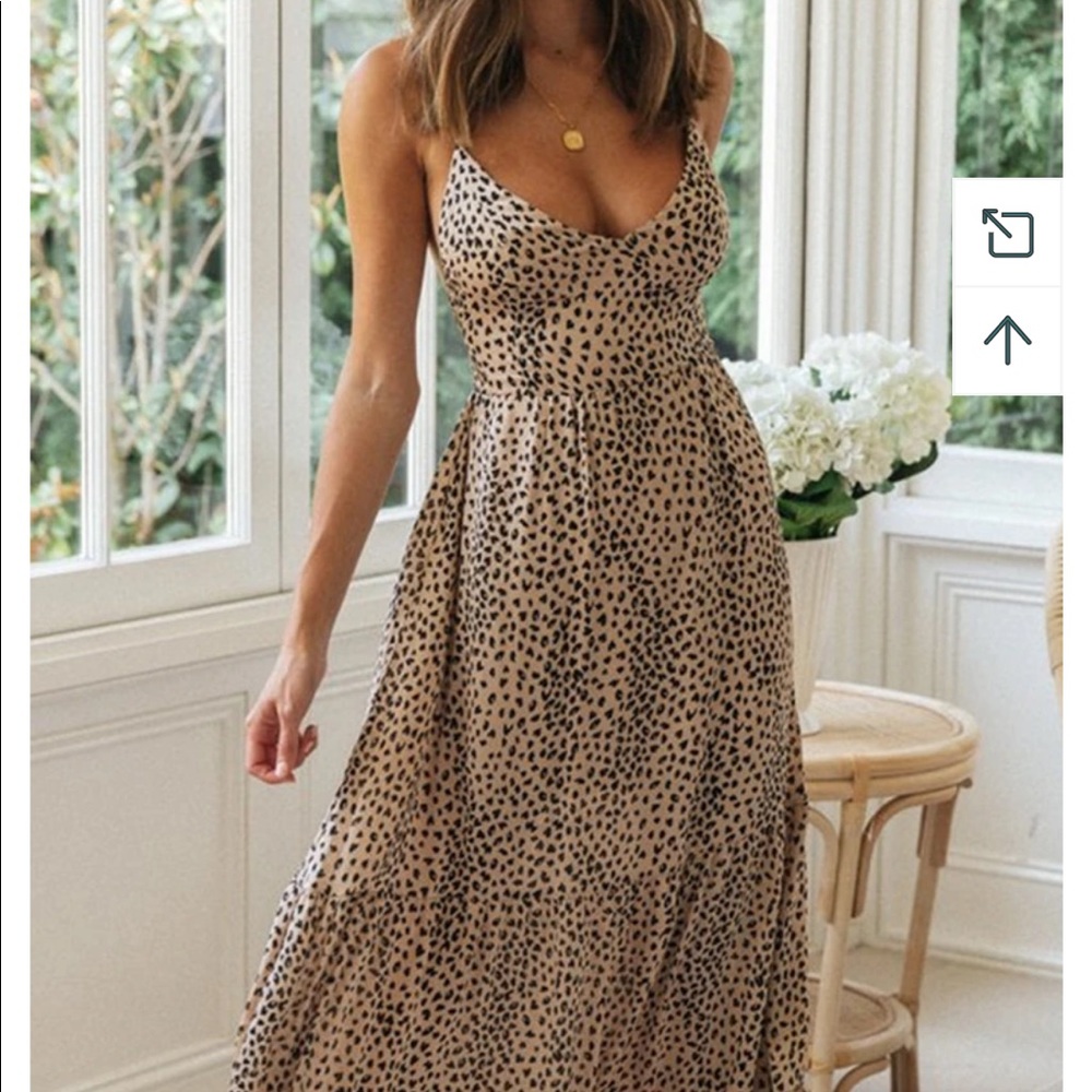 Leopard print dress